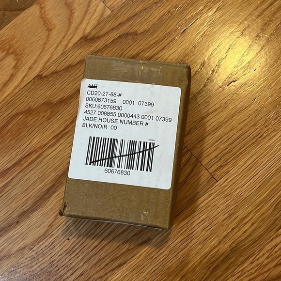 Anthropologie Jade House Numbers 00, 1, 9, # in Black NIB - Picture 8 of 14